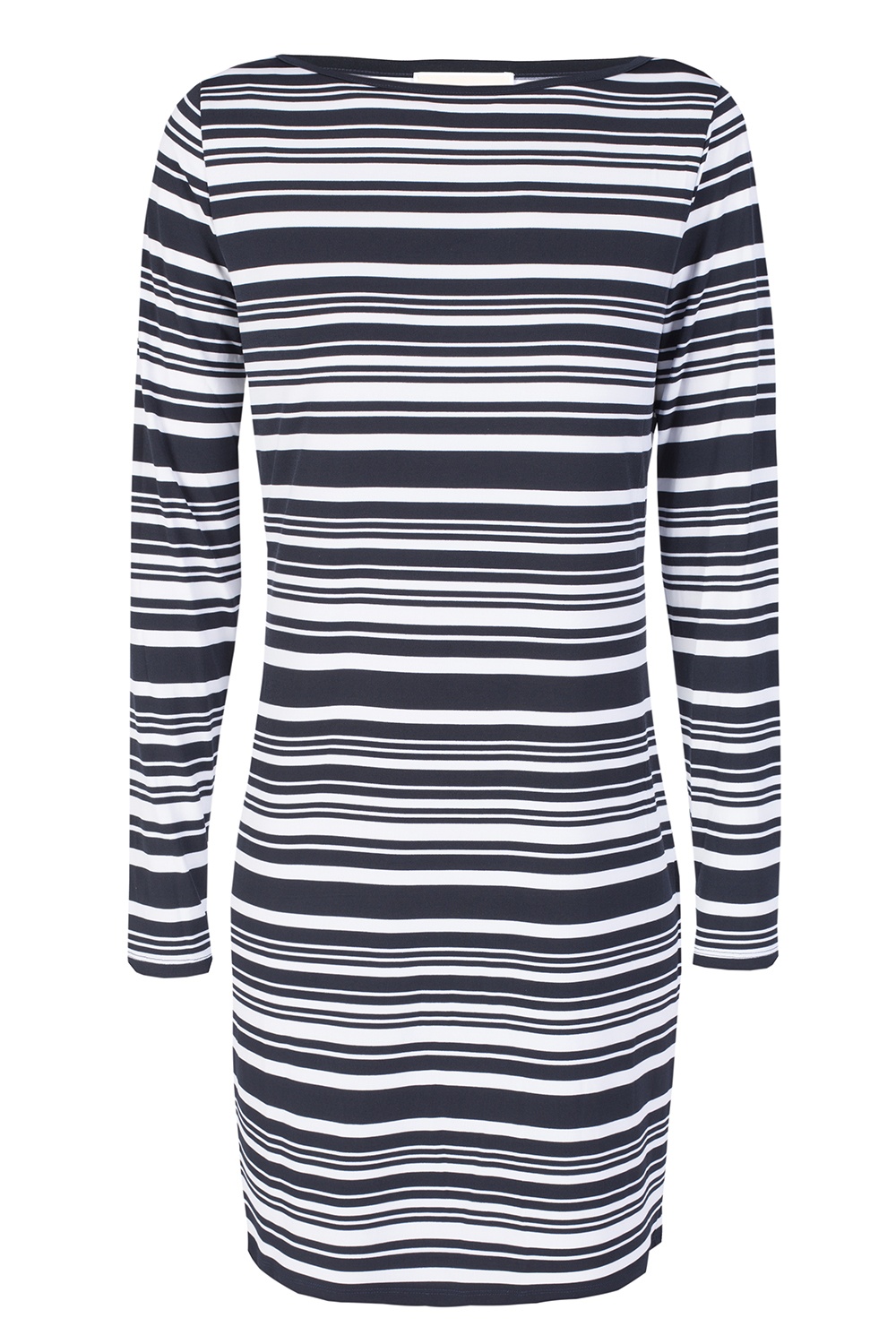 Michael kors black and white striped on sale dress